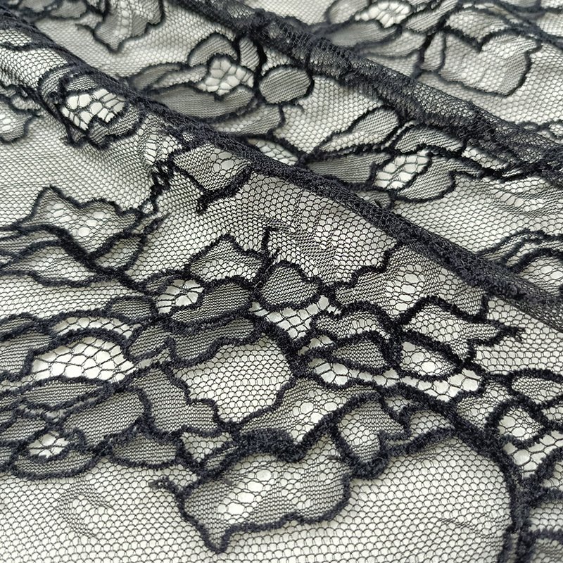 Lace Fabric Eyelash Evening Nylon Warp Knit for Bridal Wholesale Suppl 13